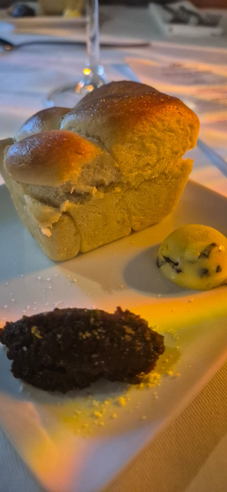 Artisan bread with tapenade