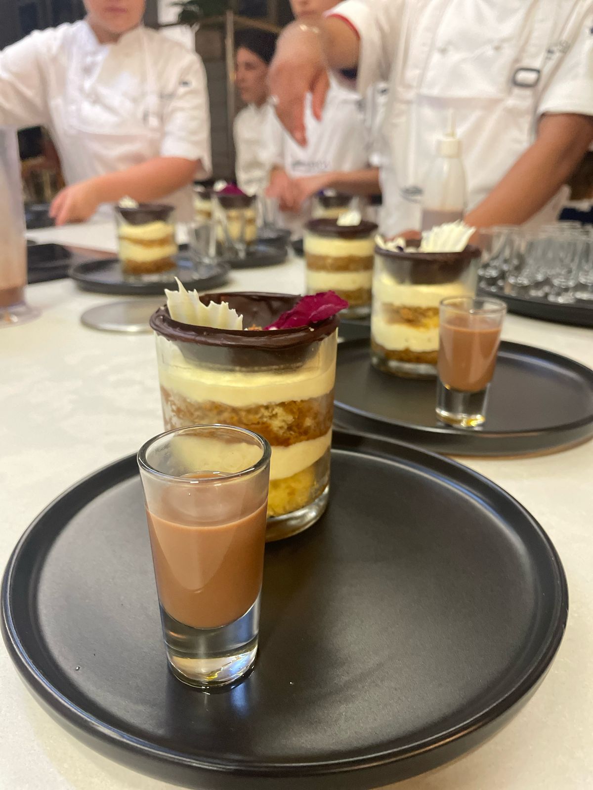 Tiramisu desserts in kitchen